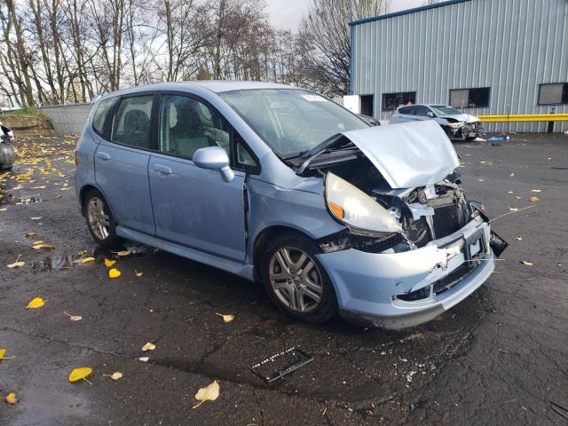 JHMGD38668S060506 - 2008 HONDA FIT SPORT BLUE photo 4