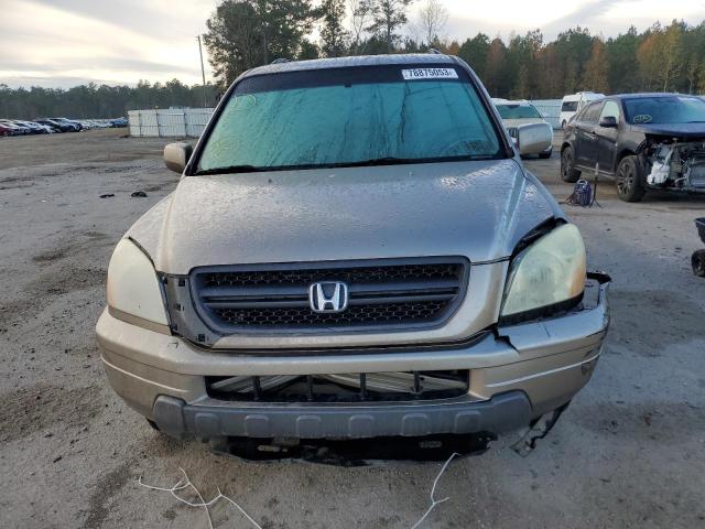 2HKYF18544H600763 - 2004 HONDA PILOT EXL GOLD photo 5