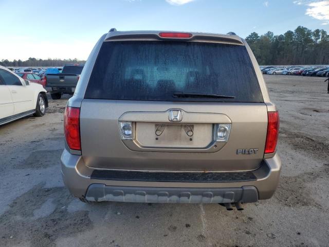 2HKYF18544H600763 - 2004 HONDA PILOT EXL GOLD photo 6