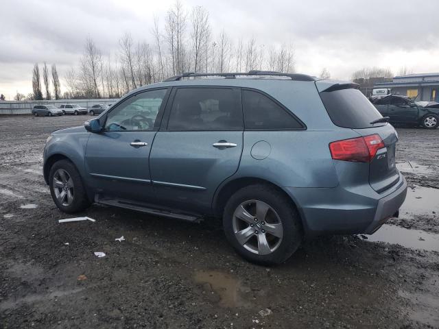 2HNYD28887H548955 - 2007 ACURA MDX SPORT TEAL photo 2