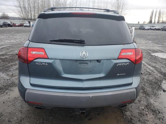 2HNYD28887H548955 - 2007 ACURA MDX SPORT TEAL photo 6