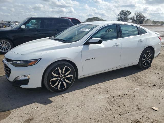 1G1ZG5STXMF087179 - 2021 CHEVROLET MALIBU RS WHITE photo 1