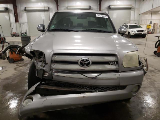 5TBDT44176S528863 - 2006 TOYOTA TUNDRA DOUBLE CAB SR5 SILVER photo 5