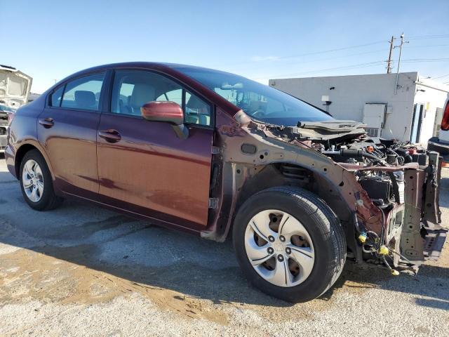 19XFB2F5XEE261752 - 2014 HONDA CIVIC LX BURGUNDY photo 4