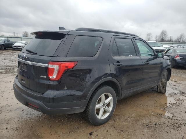 1FM5K8B82JGA61940 - 2018 FORD EXPLORER BLACK photo 3