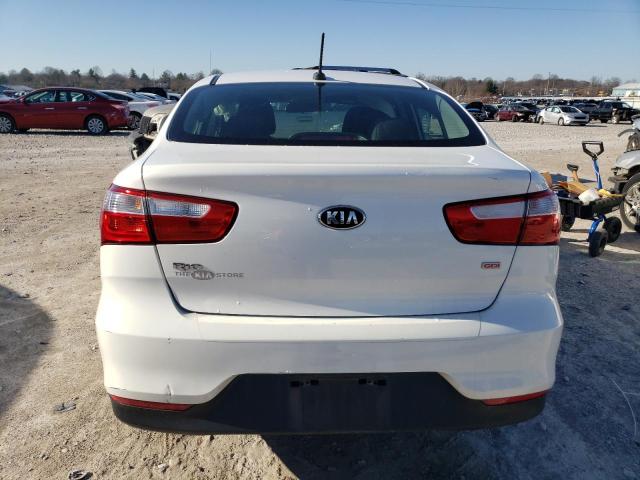 KNADM4A3XH6035351 - 2017 KIA RIO LX WHITE photo 6