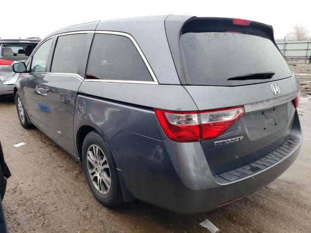 5FNRL5H48BB009469 - 2011 HONDA ODYSSEY EX GRAY photo 2