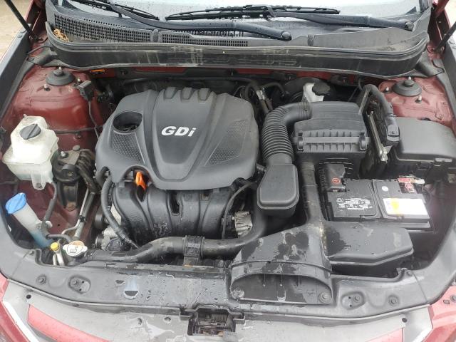 5NPEB4AC7EH882410 - 2014 HYUNDAI SONATA GLS RED photo 11