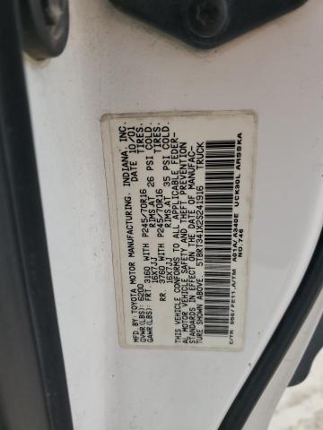 5TBRT341X2S241916 - 2002 TOYOTA TUNDRA ACCESS CAB თეთრი ფოტო 12