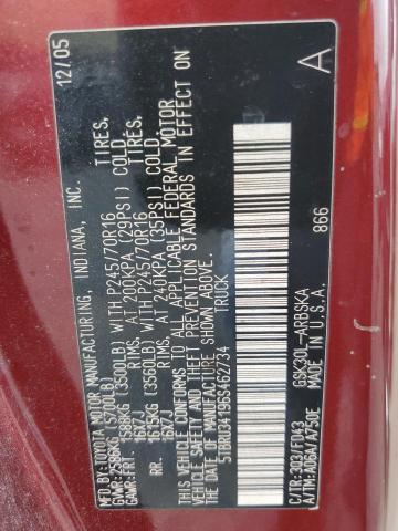 5TBRU34196S462734 - 2006 TOYOTA TUNDRA ACCESS CAB SR5 BURGUNDY photo 13