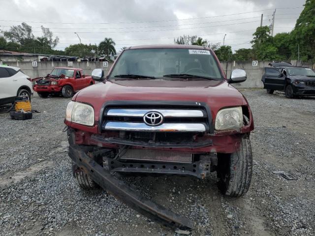 5TBRU34196S462734 - 2006 TOYOTA TUNDRA ACCESS CAB SR5 BURGUNDY photo 5