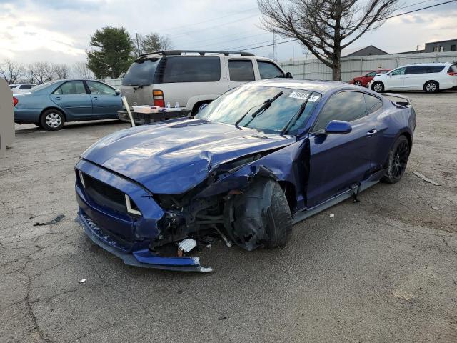 1FA6P8TH1F5303618 - 2015 FORD MUSTANG BLUE photo 1