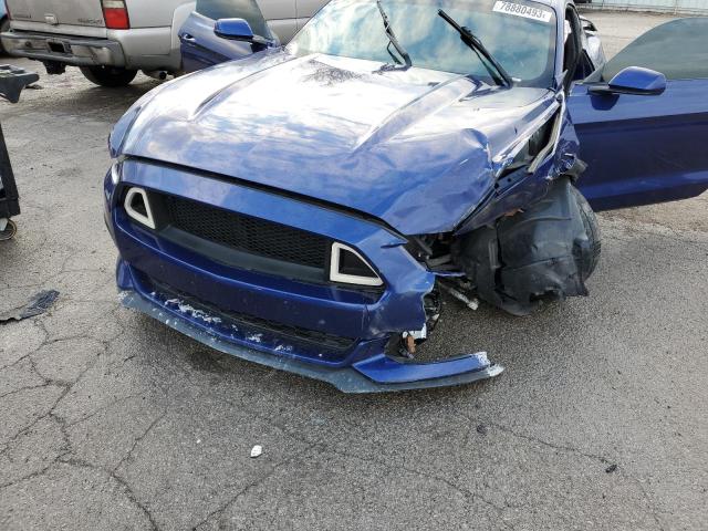 1FA6P8TH1F5303618 - 2015 FORD MUSTANG BLUE photo 11