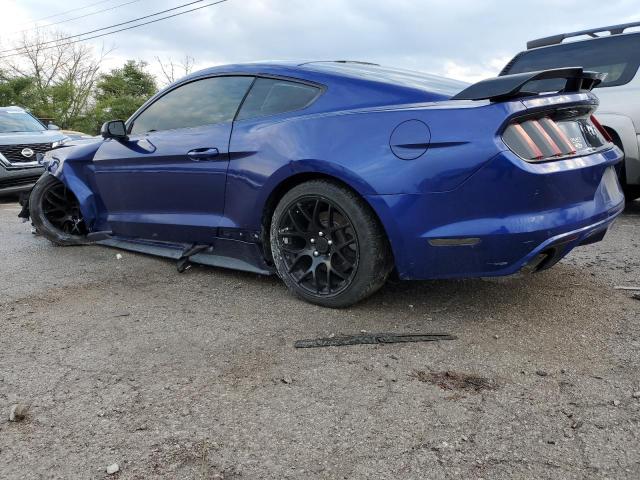 1FA6P8TH1F5303618 - 2015 FORD MUSTANG BLUE photo 2