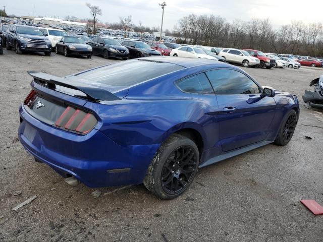 1FA6P8TH1F5303618 - 2015 FORD MUSTANG BLUE photo 3