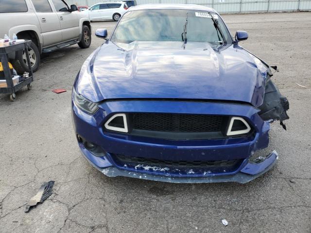 1FA6P8TH1F5303618 - 2015 FORD MUSTANG BLUE photo 5