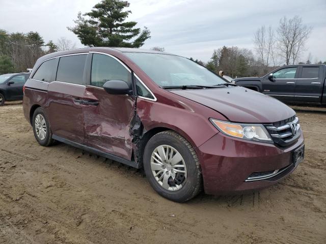 5FNRL5H20GB131197 - 2016 HONDA ODYSSEY LX RED photo 4