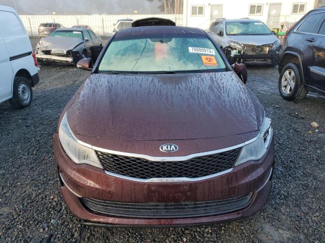 5XXGT4L37HG146053 - 2017 KIA OPTIMA LX RED photo 5