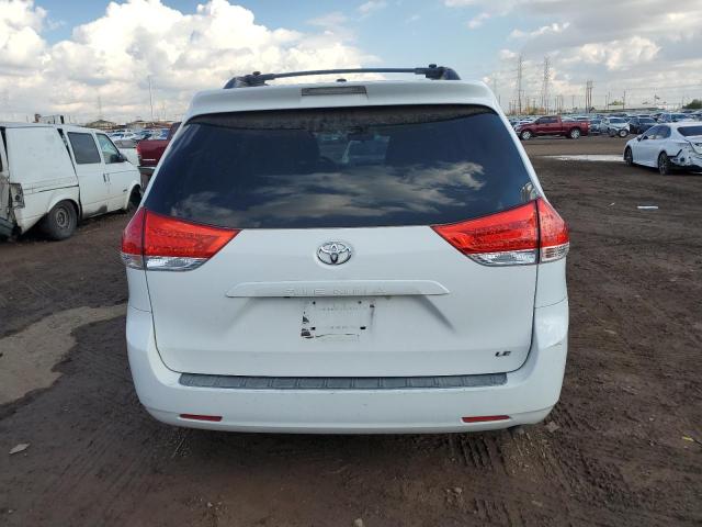 5TDKK3DC2BS110749 - 2011 TOYOTA SIENNA LE WHITE photo 6