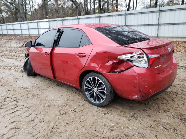 2T1BURHE3GC732219 - 2016 TOYOTA COROLLA L RED photo 2