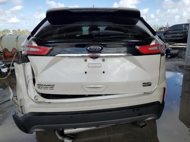 2FMPK4J95KBB84524 - 2019 FORD EDGE SEL WHITE photo 6