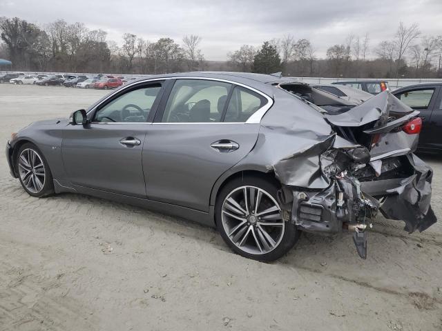 JN1BV7AP4EM687792 - 2014 INFINITI Q50 BASE GRAY photo 2