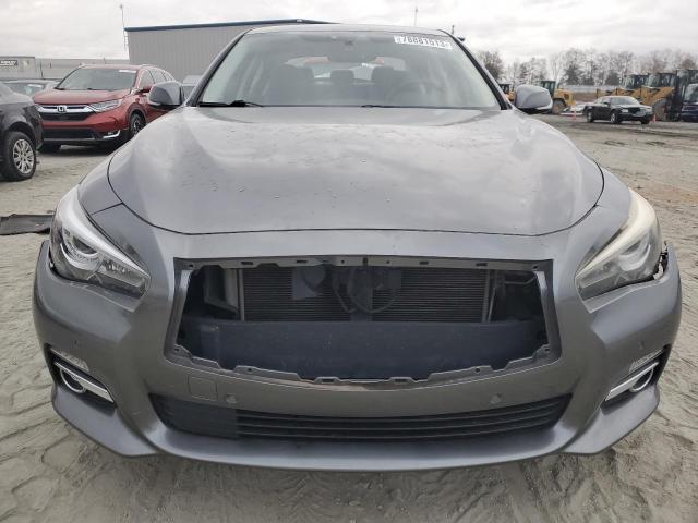 JN1BV7AP4EM687792 - 2014 INFINITI Q50 BASE GRAY photo 5