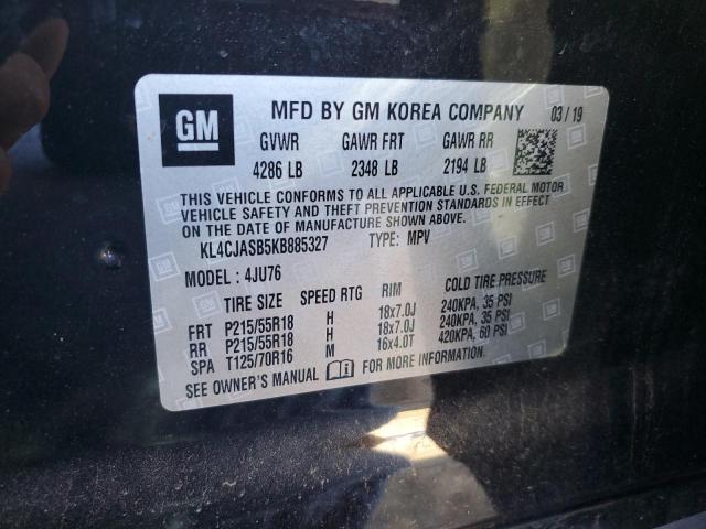 KL4CJASB5KB885327 - 2019 BUICK ENCORE PREFERRED Қара фото 14