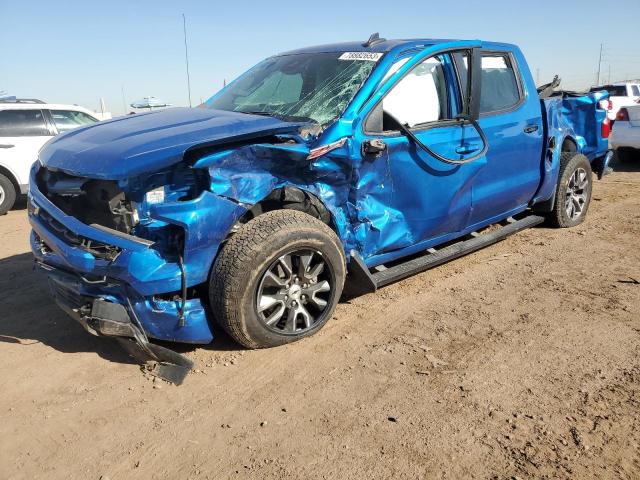 1GCUDEED4NZ534104 - 2022 CHEVROLET SILVERADO K1500 RST BLUE photo 1