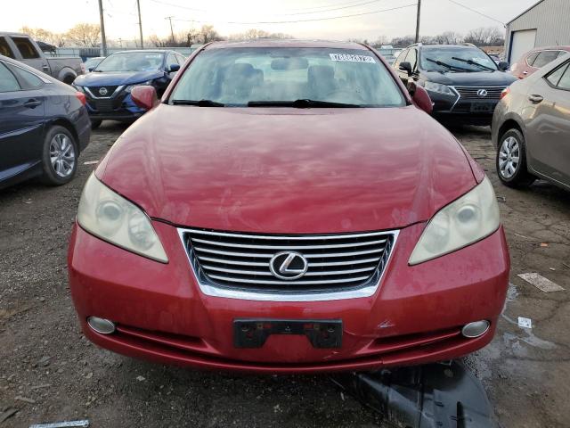 JTHBJ46G192277984 - 2009 LEXUS ES 350 RED photo 5