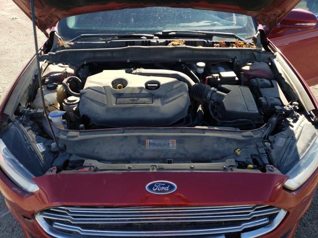 3FA6P0K97ER157426 - 2014 FORD FUSION TITANIUM RED photo 11