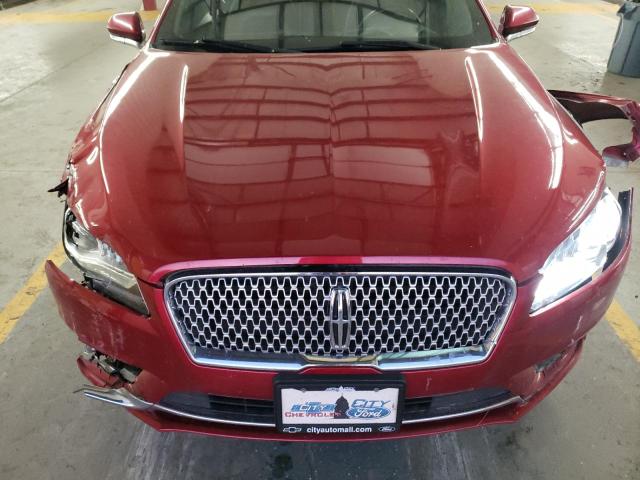 3LN6L5MU6HR614943 - 2017 LINCOLN MKZ HYBRID RESERVE RED photo 11