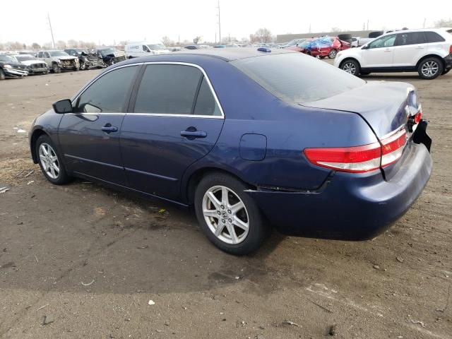 1HGCM66594A023298 - 2004 HONDA ACCORD EX BLUE photo 2