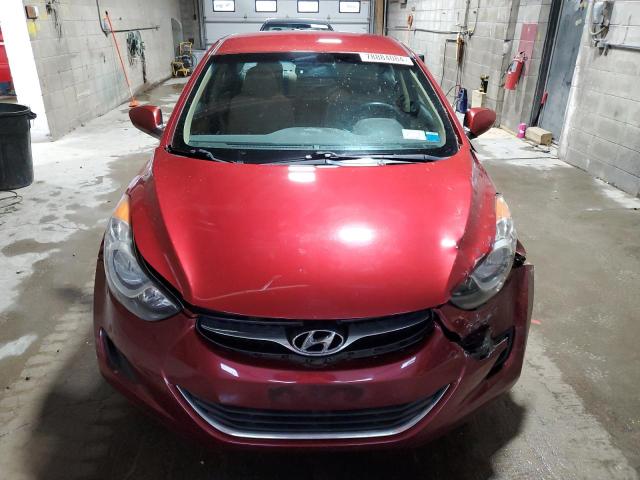 5NPDH4AE8DH195740 - 2013 HYUNDAI ELANTRA GLS RED photo 5