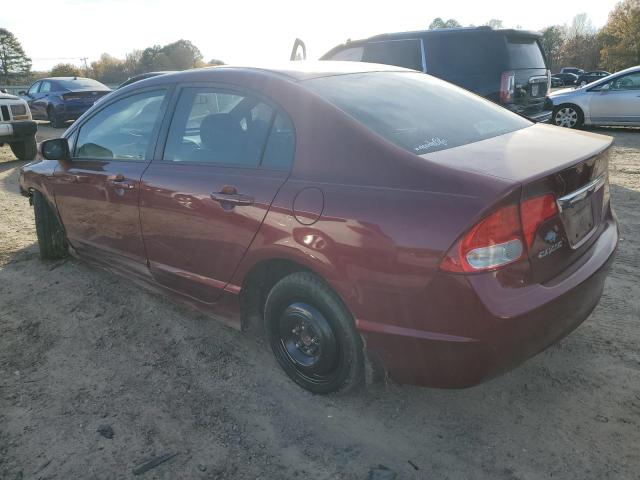 19XFA1F89BE021935 - 2011 HONDA CIVIC EX MAROON photo 2