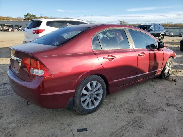 19XFA1F89BE021935 - 2011 HONDA CIVIC EX MAROON photo 3