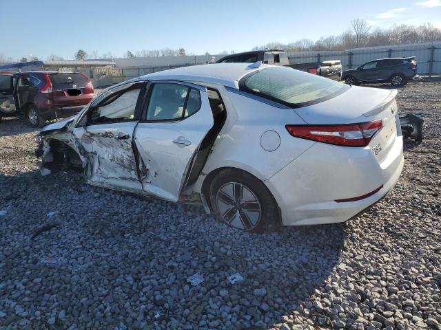 KNAGM4AD1D5062282 - 2013 KIA OPTIMA HYBRID WHITE photo 2