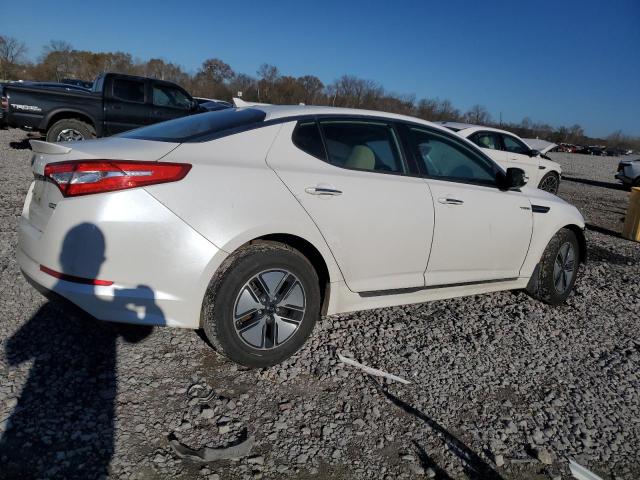 KNAGM4AD1D5062282 - 2013 KIA OPTIMA HYBRID WHITE photo 3