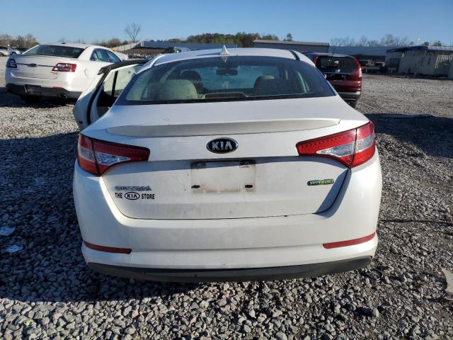 KNAGM4AD1D5062282 - 2013 KIA OPTIMA HYBRID WHITE photo 6