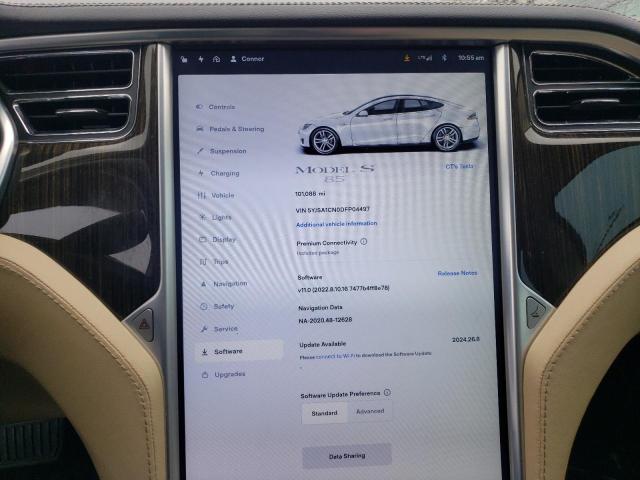 5YJSA1CN0DFP04497 - 2013 TESLA MODEL S WHITE photo 9