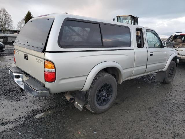 5TEWN72N74Z426044 - 2004 TOYOTA TACOMA XTRACAB SILVER photo 3