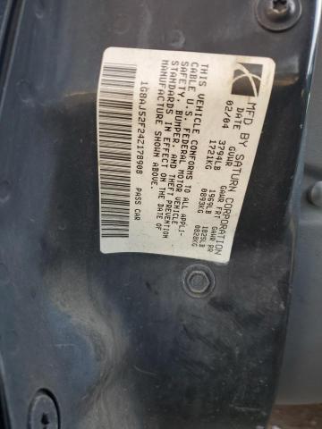 1G8AJ52F24Z178908 - 2004 SATURN ION LEVEL 2 BLACK photo 12