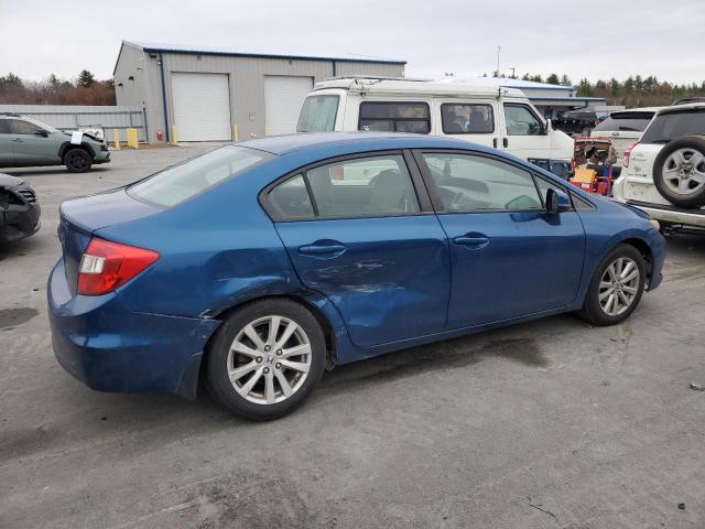 2HGFB2F89CH536945 - 2012 HONDA CIVIC EX BLUE photo 3