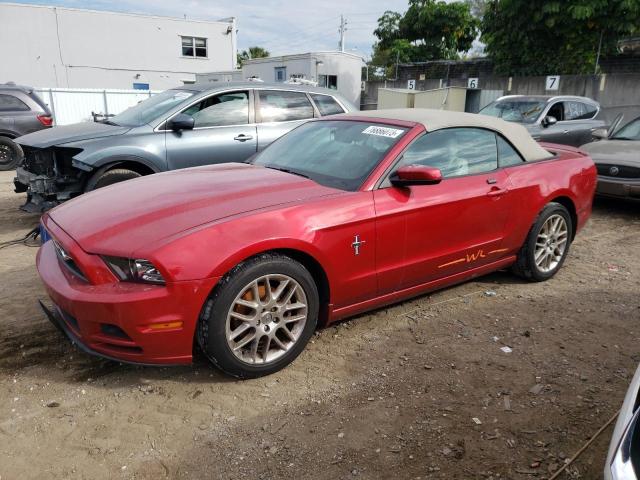 1ZVBP8EM1D5244762 - 2013 FORD MUSTANG RED photo 1