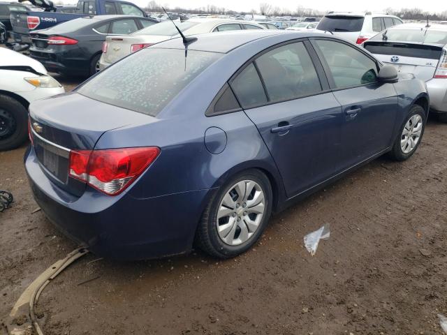 1G1PA5SH6D7238999 - 2013 CHEVROLET CRUZE LS BLUE photo 3