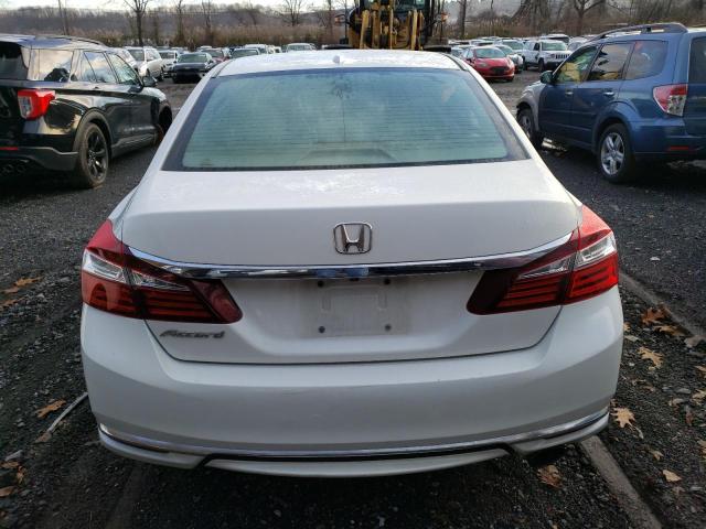 1HGCR2F88GA110974 - 2016 HONDA ACCORD EXL WHITE photo 6