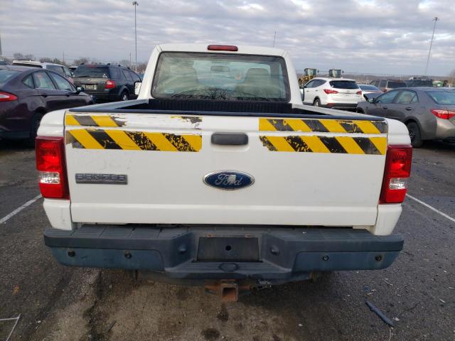 1FTYR10D99PA50255 - 2009 FORD RANGER WHITE photo 6