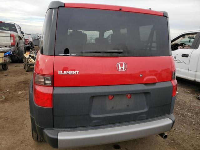 5J6YH28695L024426 - 2005 HONDA ELEMENT EX RED photo 6