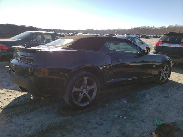 2G1FC3D31E9159316 - 2014 CHEVROLET CAMARO LT BLACK photo 3