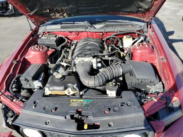 1ZVFT85H655222127 - 2005 FORD MUSTANG GT BURGUNDY photo 11